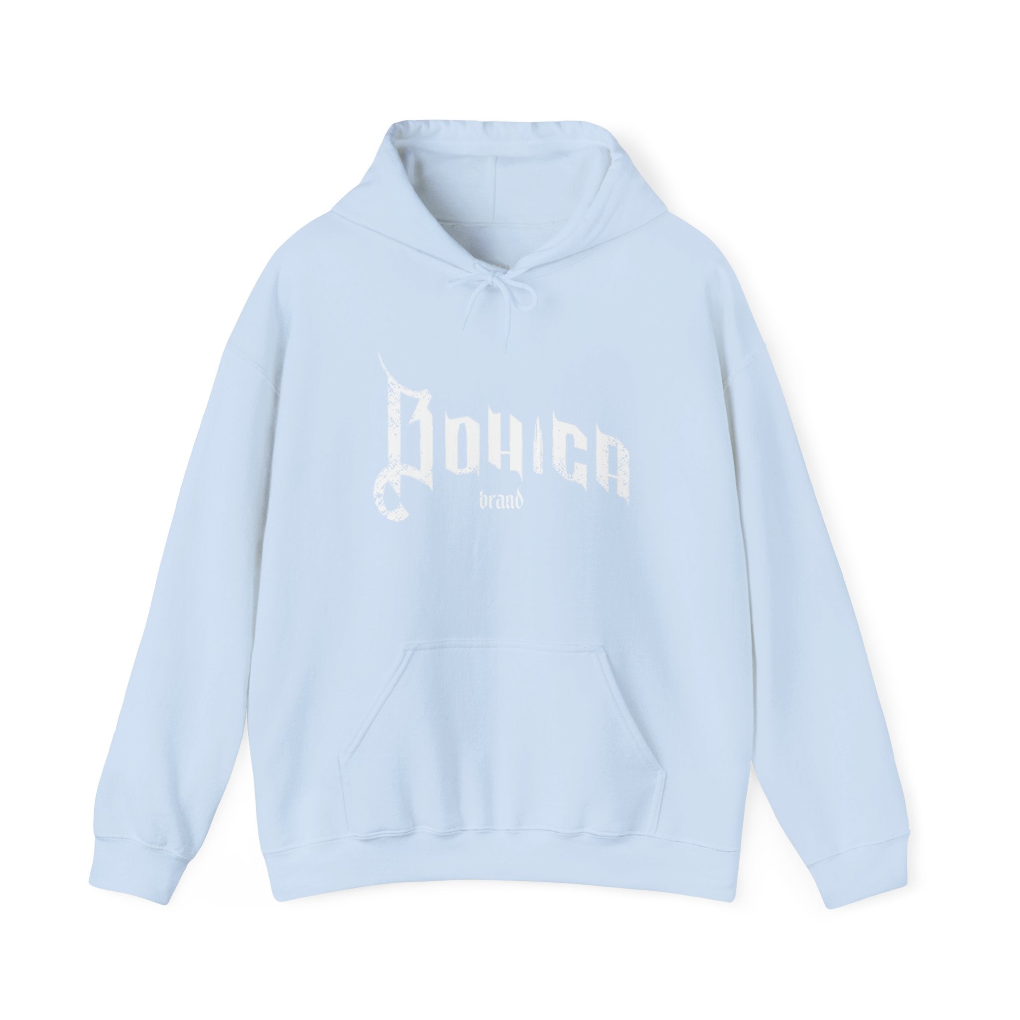 BOHICA OPS Gothic Logo Hoodie — Black Streetwear Pullover