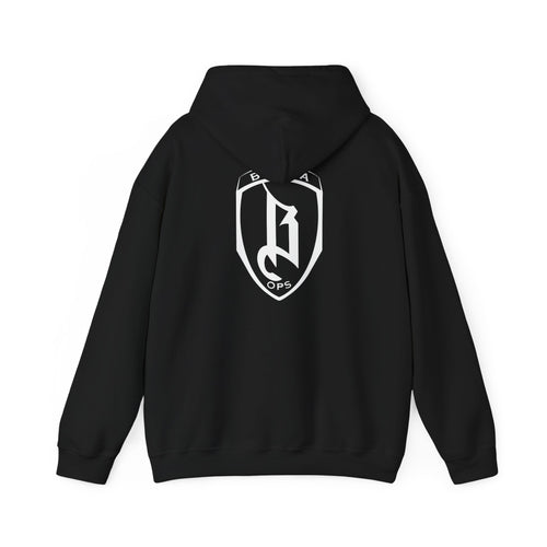 BOHICA OPS Gothic Logo Hoodie — Black Streetwear Pullover