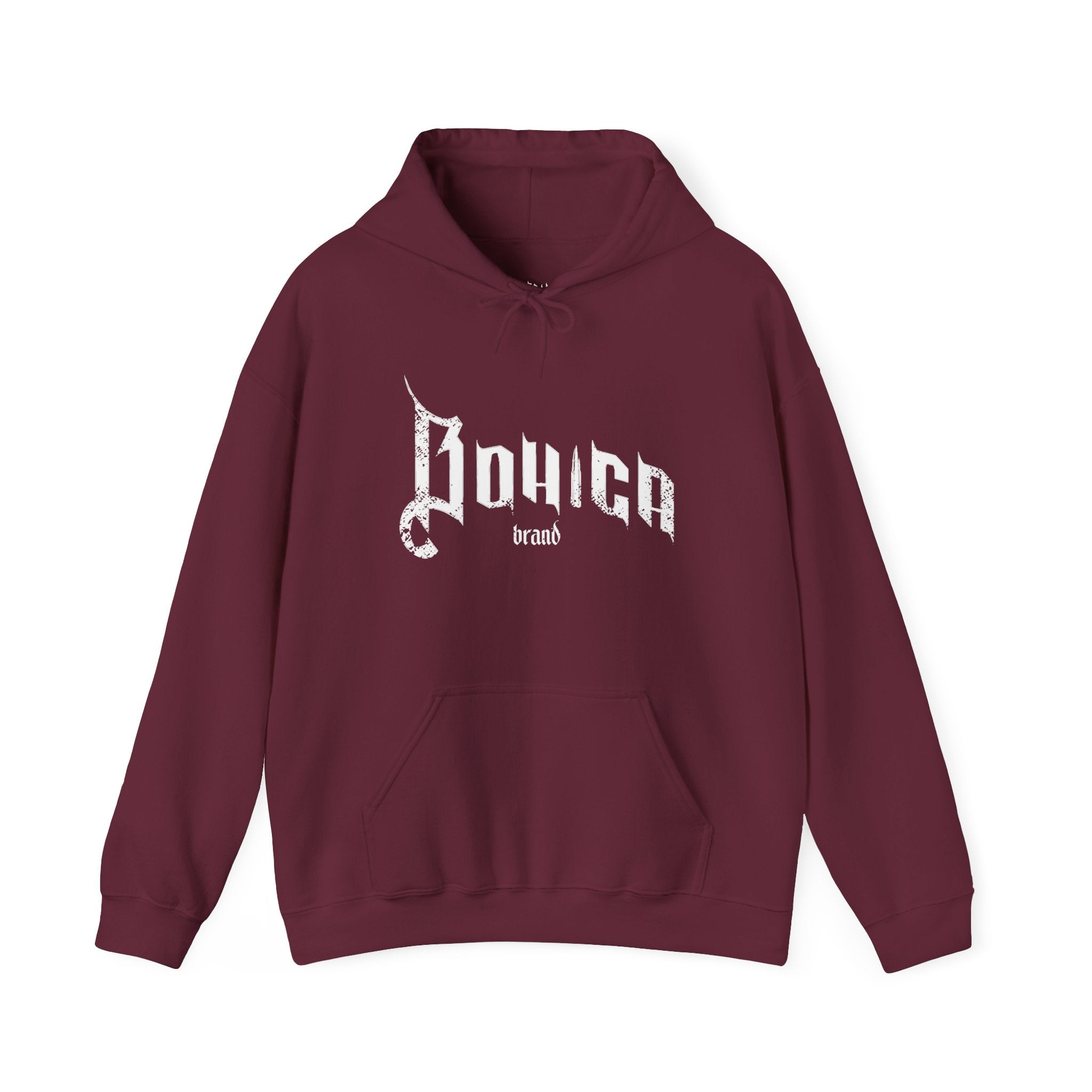 BOHICA OPS Gothic Logo Hoodie — Black Streetwear Pullover