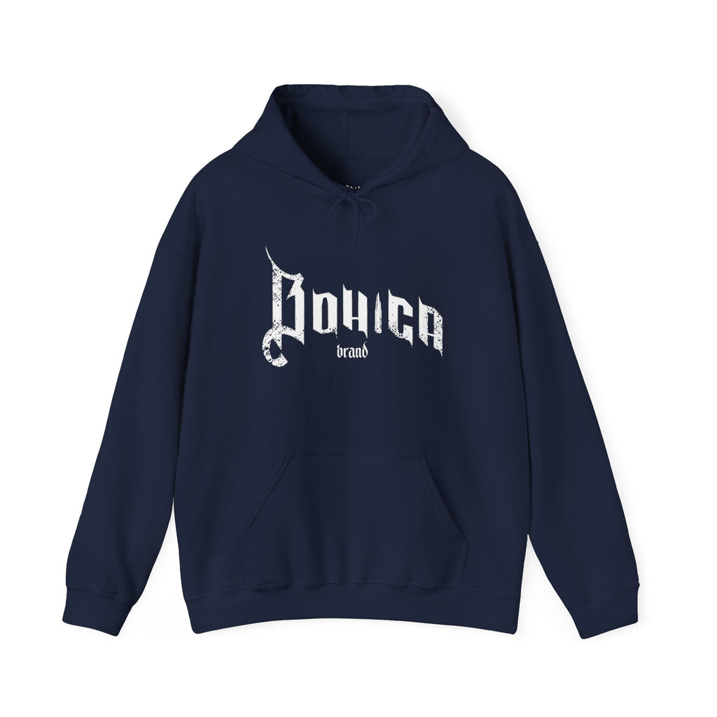 BOHICA OPS Gothic Logo Hoodie — Black Streetwear Pullover